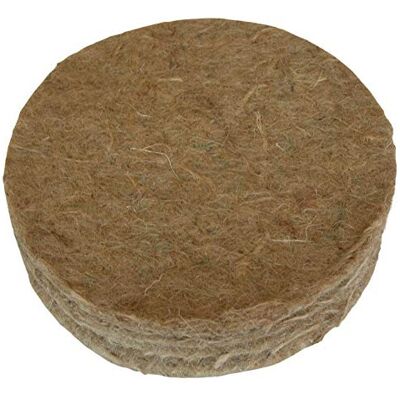 Supa Jute Canary Nesting Felt, Size 5-Inch, Pack of 10, Natural Fibre Mat That M Supa Jute Canary Nesting Felt, Size 5-Inch, Pack of 10, Natural Fibre Mat That M