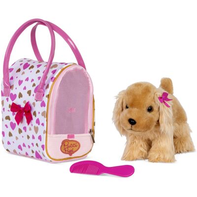 Pucci Pups ? Plush Puppy ? Dog Carrier ? Toy Cocker Spaniel ? Pink & Golden Hear Pucci Pups ? Plush Puppy ? Dog Carrier ? Toy Cocker Spaniel ? Pink & Golden Hear