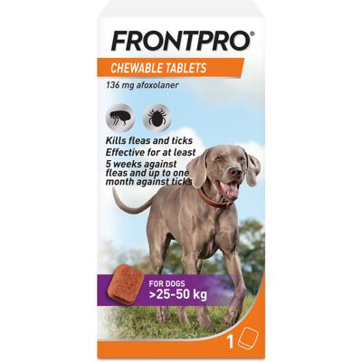 (Extra Large Dog) FRONTPRO Chewable Flea & Tick Treatment for Dogs (Extra Large Dog) FRONTPRO Chewable Flea & Tick Treatment for Dogs