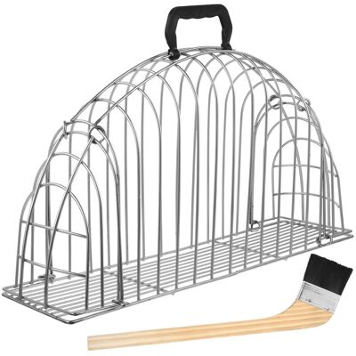 Vaguelly Cat Grooming Cage Metal Bathing Cage with Brush Vaguelly Cat Grooming Cage Metal Bathing Cage with Brush