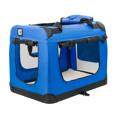 KCT Medium Blue Fabric Pet Carrier Travel Transport Bag for Cats and Dogs KCT Medium Blue Fabric Pet Carrier Travel Transport Bag for Cats and Dogs