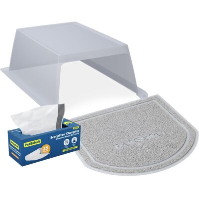 PetSafe ScoopFree Clumping Automatic Self Cleaning Cat Litter Box Hood and Acces PetSafe ScoopFree Clumping Automatic Self Cleaning Cat Litter Box Hood and Acces