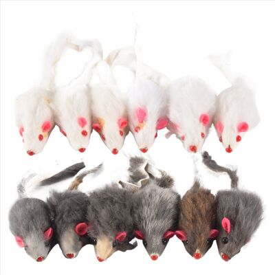Unbranded Real Fur Mice Cat Toys Pet Toy Children'S Toys 12-Pack Unbranded Real Fur Mice Cat Toys Pet Toy Children'S Toys 12-Pack