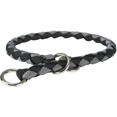 Nylon dog collar - TRIXIE - Round woven strap - Extra durable - With stop - Hook Nylon dog collar - TRIXIE - Round woven strap - Extra durable - With stop - Hook