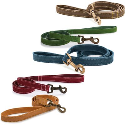 Ancol Timberwolf Leather Dog Lead, 1 m, Sable Ancol Timberwolf Leather Dog Lead, 1 m, Sable