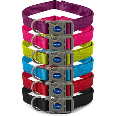 Ancol Viva Quick Fit Adjustable Collar, Blue, Size 5-9 to Fit 45-70 cm, Weatherproof Ancol Viva Quick Fit Adjustable Collar, Blue, Size 5-9 to Fit 45-70 cm, Weatherproof
