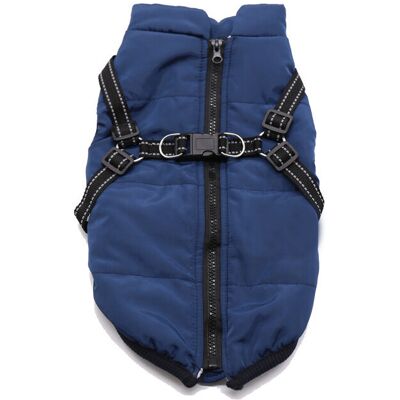 HOD Pets (Navy Blue, S) No Pull Harness Warm Dog Jacket HOD Pets (Navy Blue, S) No Pull Harness Warm Dog Jacket