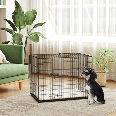 PawHut - Dog Crate - 2 Doors - Tray - Crate PawHut - Dog Crate - 2 Doors - Tray - Crate