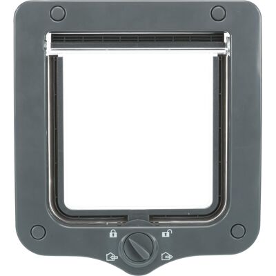 Trixie 4-Way Cat Flap, Grey, 490 g Trixie 4-Way Cat Flap, Grey, 490 g