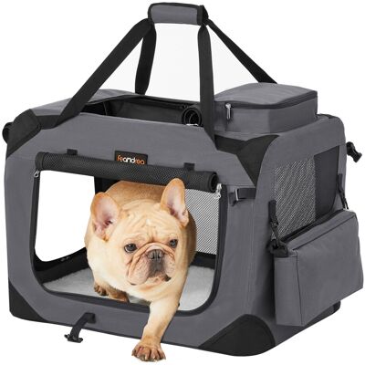 Feandrea Foldable Pet Carrier Bag, Portable Dog Travel Crate, Soft Sided Dog Cat Feandrea Foldable Pet Carrier Bag, Portable Dog Travel Crate, Soft Sided Dog Cat