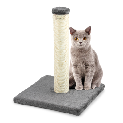 (Small, Grey) KCT Cat Scratching Post for Indoor Kitten 40/78cm Scratcher Pole S (Small, Grey) KCT Cat Scratching Post for Indoor Kitten 40/78cm Scratcher Pole S