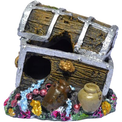 Supa Treasure Chest Aquarium/Fish Tank Ornament, Realistic Detail, Approx. 6cm(L Supa Treasure Chest Aquarium/Fish Tank Ornament, Realistic Detail, Approx. 6cm(L