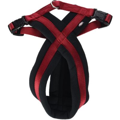 Trixie Premium Harness with Fleece Padding, Red, M?L: 50?90 cm/25 mm Trixie Premium Harness with Fleece Padding, Red, M?L: 50?90 cm/25 mm