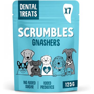 Scrumbles Gnashers Daily Dental Sticks for Dogs, Single Pack of 7, Packaging may Scrumbles Gnashers Daily Dental Sticks for Dogs, Single Pack of 7, Packaging may