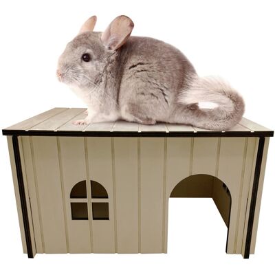 Mascot Pets Wooden Rabbit House 37x28x20cm Pet Animal Hide Hideout Ideal For Rabbits Chinc Mascot Pets Wooden Rabbit House 37x28x20cm Pet Animal Hide Hideout Ideal For Rabbits Chinc