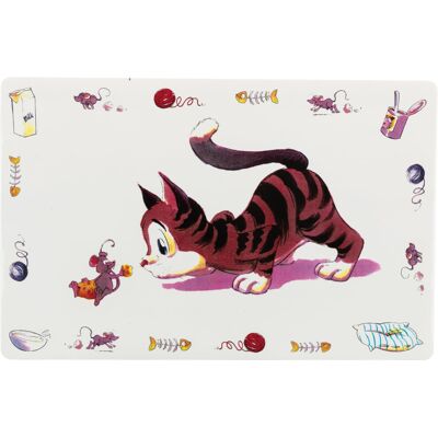 Trixie Comic Cat Print Place Mat, 44 x 28 cm (1 unit) Trixie Comic Cat Print Place Mat, 44 x 28 cm (1 unit)