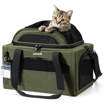 pecute Cat Carrier Airline Approved, Top Expandable Cat Carrier Handbag, Extra S pecute Cat Carrier Airline Approved, Top Expandable Cat Carrier Handbag, Extra S