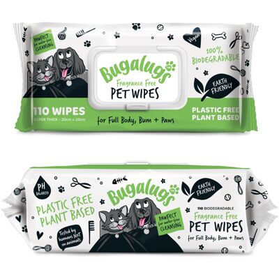 BugaLugs - Dog Wipes - Biodegradable - Plastic Free BugaLugs - Dog Wipes - Biodegradable - Plastic Free