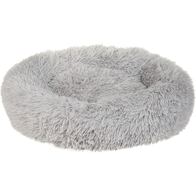 Beliani Pet Bed Light Grey Faux Fur 60x60cm - Pet Bed Beliani Pet Bed Light Grey Faux Fur 60x60cm - Pet Bed