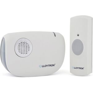 Lloytron Dingdong MIP3 Battery Operated Portable Door Chime Kit - White Lloytron Dingdong MIP3 Battery Operated Portable Door Chime Kit - White