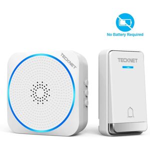 TeckNet Online No Battery Required Doorbell, Wireless Doorbell Self-Powered Push Button TeckNet Online No Battery Required Doorbell, Wireless Doorbell Self-Powered Push Button