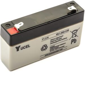 Yucel Yuasa Y1.2-6 Sealed Lead Acid Battery 6v 1.2ah Burglar Alarm Yucel Yuasa Y1.2-6 Sealed Lead Acid Battery 6v 1.2ah Burglar Alarm