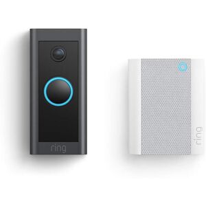 Ring Video Doorbell Wired with Ring Chime Bundle - 1080p HD, 2-Way Talk, Motion Ring Video Doorbell Wired with Ring Chime Bundle - 1080p HD, 2-Way Talk, Motion