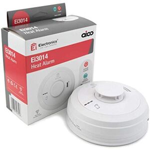 Aico ei3014 Heat Alarm-Mains Powered with Lithium Back-up, RadioLink, White Aico ei3014 Heat Alarm-Mains Powered with Lithium Back-up, RadioLink, White