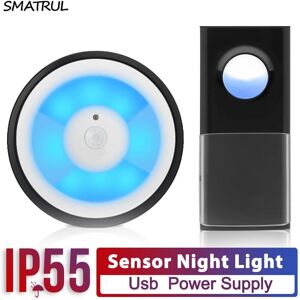 Unbranded SMATRUL 433MHZ Wireless Smart PIR Motion Sensor LED Night Light Doorbell Ring Ch Unbranded SMATRUL 433MHZ Wireless Smart PIR Motion Sensor LED Night Light Doorbell Ring Ch