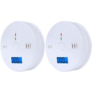 XYTGOGO 2PCS LCD-Carbon-Monoxide Warning Alarm CO Detector Smoke Poisoning Gas Sensor XYTGOGO 2PCS LCD-Carbon-Monoxide Warning Alarm CO Detector Smoke Poisoning Gas Sensor