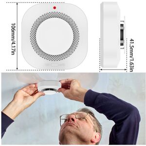 RYWOLT Wireless Smoke Detector Fire Alarm Home 360 Sensor Fire Prevention Security RYWOLT Wireless Smoke Detector Fire Alarm Home 360 Sensor Fire Prevention Security