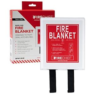 Firechief BPW1/K40 Kitemarked Budget Fire Blanket Small Fire Blanket (1m x 1m) With Whit Firechief BPW1/K40 Kitemarked Budget Fire Blanket Small Fire Blanket (1m x 1m) With Whit