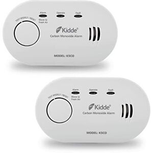 2 Pack Kidde 5CO Carbon Monoxide Alarm, Ten Year Alarm Sensor Life, AA Battery P 2 Pack Kidde 5CO Carbon Monoxide Alarm, Ten Year Alarm Sensor Life, AA Battery P