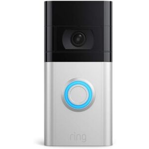 Ring Doorbell 4 WiFi Security Motion Camera - Satin Nickel Ring Doorbell 4 WiFi Security Motion Camera - Satin Nickel