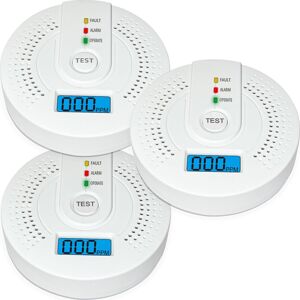 STOYOTU (3PCS) Carbon Monoxide Detector CO Alarm Detector Monitor for Home Safety STOYOTU (3PCS) Carbon Monoxide Detector CO Alarm Detector Monitor for Home Safety