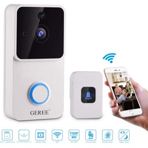 (BLACK) Rigwig Video Doorbell 720P HD Smart Doorbell Indoor Home Security Camera (BLACK) Rigwig Video Doorbell 720P HD Smart Doorbell Indoor Home Security Camera