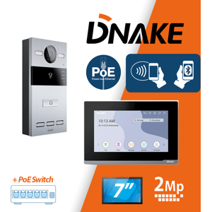 (Surface Mount, 1) Intercom System kit- Dnake 2MP HD Video Doorbell (Surface Mount, 1) Intercom System kit- Dnake 2MP HD Video Doorbell