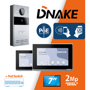 (Surface Mount, 2) Intercom System kit- Dnake 2MP HD Video Doorbell (Surface Mount, 2) Intercom System kit- Dnake 2MP HD Video Doorbell