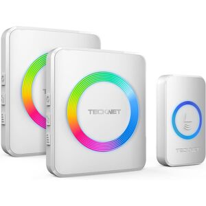 TeckNet Online (Rgb-white) TECKNET Wireless Doorbell, Doorbell IP65 Waterproof Twin Wall TeckNet Online (Rgb-white) TECKNET Wireless Doorbell, Doorbell IP65 Waterproof Twin Wall