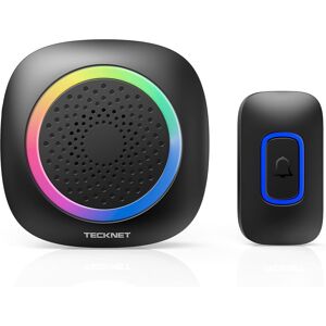 TeckNet Online (Black, 1 Receiver 1 Sender) TECKNET Wireless Doorbell, Battery Powered Doorbell TeckNet Online (Black, 1 Receiver 1 Sender) TECKNET Wireless Doorbell, Battery Powered Doorbell
