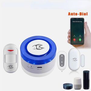 GreenZech (Red, UK Plug) WiFi Sound and Light Alarm Tuya Smart Life APP Control Light Soun GreenZech (Red, UK Plug) WiFi Sound and Light Alarm Tuya Smart Life APP Control Light Soun