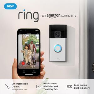 New Ring Battery Video Doorbell DIY Wireless Video Doorbell Camera I Head-To-Toe New Ring Battery Video Doorbell DIY Wireless Video Doorbell Camera I Head-To-Toe