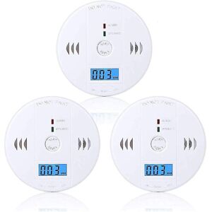 Unbranded Carbon Monoxide Detector 3 Pack, Co Alarm Detector Sensor Battery Powered With L Unbranded Carbon Monoxide Detector 3 Pack, Co Alarm Detector Sensor Battery Powered With L