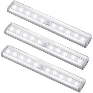 Unbranded 3 Pack Upgraded Usb Rechargeable 10 Led Magnetic Motion Sensor Light Unbranded 3 Pack Upgraded Usb Rechargeable 10 Led Magnetic Motion Sensor Light