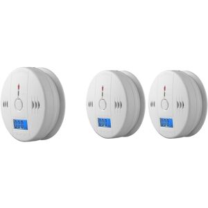 Unbranded (3 Packs) Smoke Detector And Carbon Monoxide Detector Alarm With Lcd Display Unbranded (3 Packs) Smoke Detector And Carbon Monoxide Detector Alarm With Lcd Display