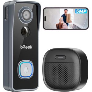 ieGeek 5MP Doorbell Camera Wireless No Subscription- Video Doorbell Wireless wit ieGeek 5MP Doorbell Camera Wireless No Subscription- Video Doorbell Wireless wit