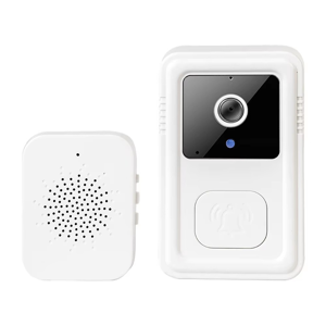 Markenlos Wireless WiFi Doorbell Camera Video Two-Way Intercom Doorbell White Markenlos Wireless WiFi Doorbell Camera Video Two-Way Intercom Doorbell White