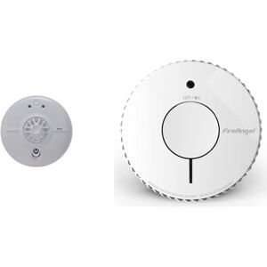 FireAngel HW1-R Heat Alarm, White & FireAngel Optical Smoke Alarm with 10 Year S FireAngel HW1-R Heat Alarm, White & FireAngel Optical Smoke Alarm with 10 Year S