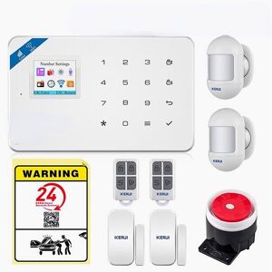 GreenZech (Set 3) Smart WIFI GSM Security Alarm System Burglar Motion Detector Smoke Door GreenZech (Set 3) Smart WIFI GSM Security Alarm System Burglar Motion Detector Smoke Door