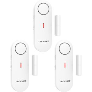 TeckNet Online Door Alarm Sensor, Window Alarm Sensors, 2-in-1 Alarm & Chime, 3-level Volume Co TeckNet Online Door Alarm Sensor, Window Alarm Sensors, 2-in-1 Alarm & Chime, 3-level Volume Co
